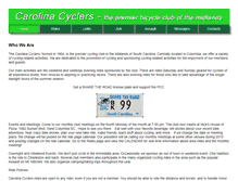 Tablet Screenshot of carolinacyclers.org